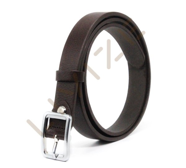 Hakiki Deri Kare Gümüş Tokalı 2,5cm Kadın Kemeri