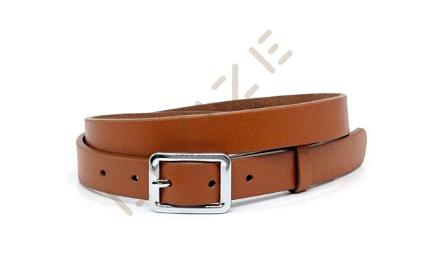 Hakiki Deri Kare Gümüş Tokalı 2,5cm Kadın Kemeri