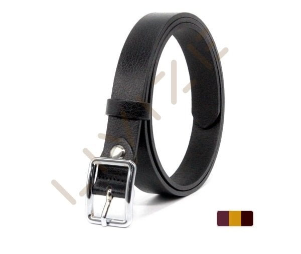 Hakiki Deri Kare Gümüş Tokalı 2,5cm Kadın Kemeri