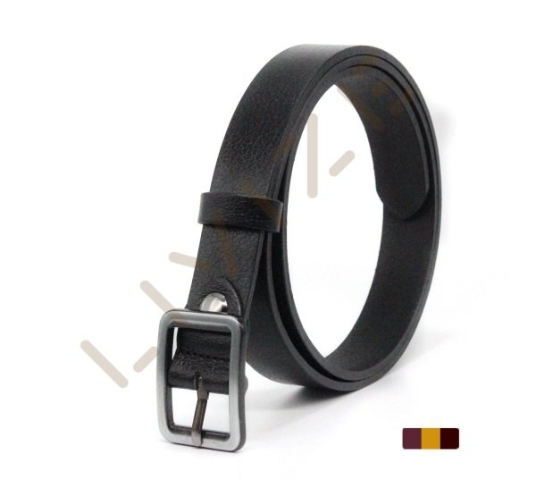 Hakiki Deri Kare Gri Tokalı 2,5cm Kadın Kemeri