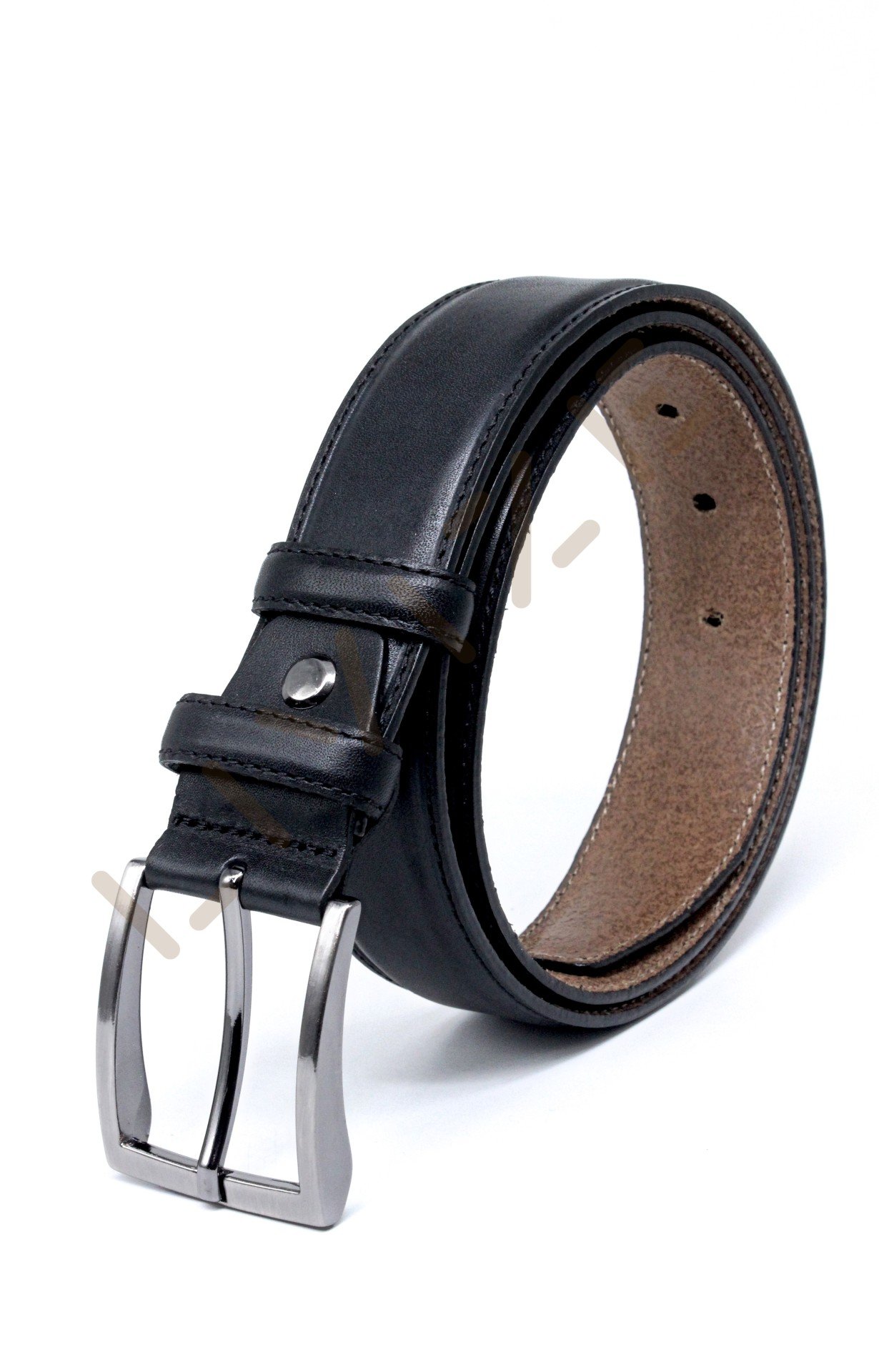 Hakiki Deri Klasik 3,5cm Erkek Kemeri - Çift Kat Derili