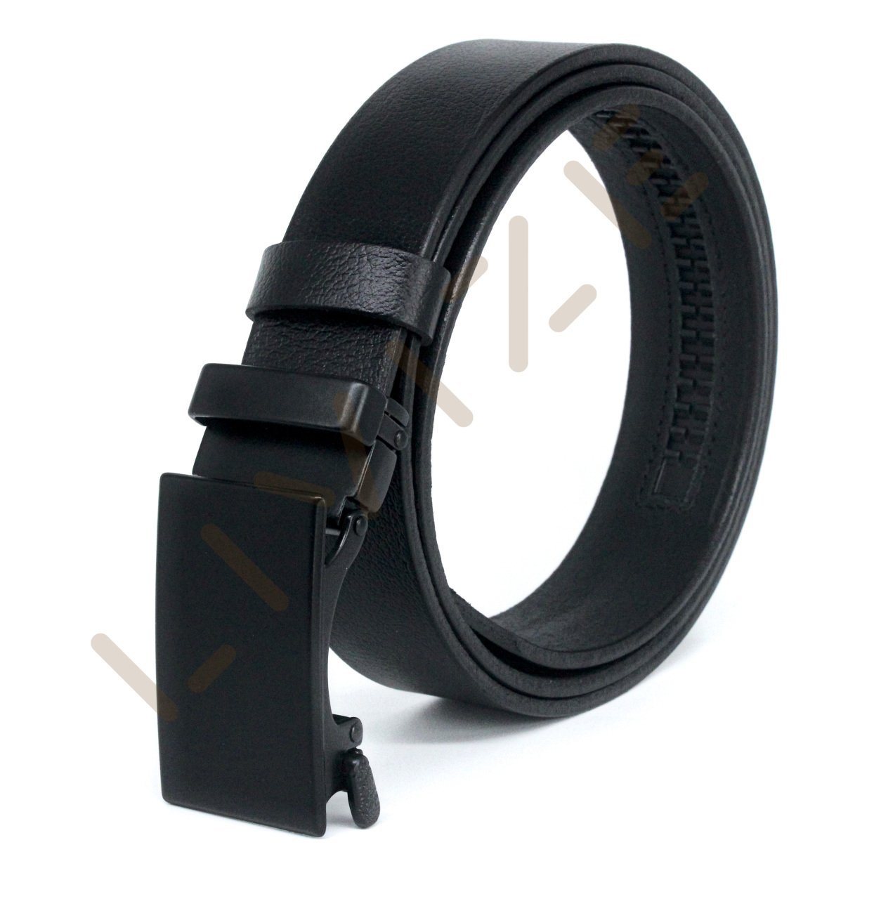 Hakiki Deri Otomatik Düz Tokalı 3,5cm Erkek Kemeri