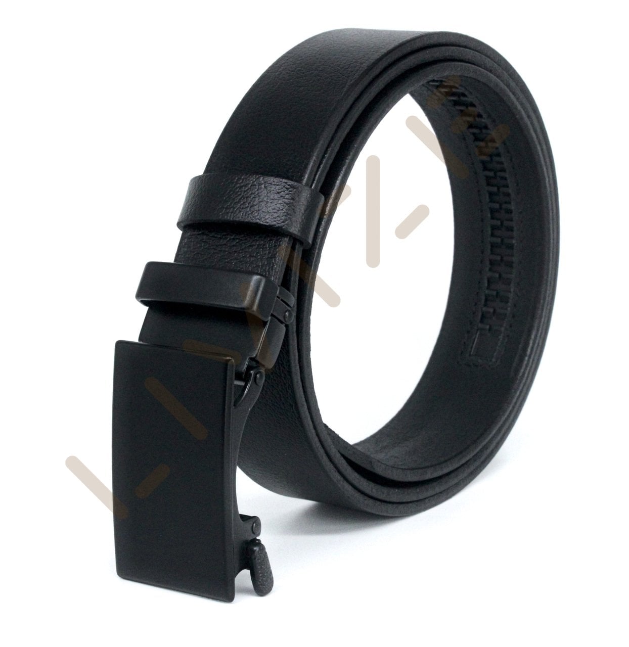 Hakiki Deri Otomatik Tokalı Kemer Düz Tokalı 3,5cm Erkek Kemeri