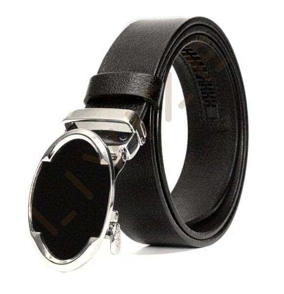 Hakiki Deri Otomatik Oval Tokalı 3,5cm Erkek Kemeri