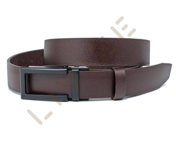 Hakiki Deri Otomatik Siyah U Tokalı 3,5cm Erkek Kemeri