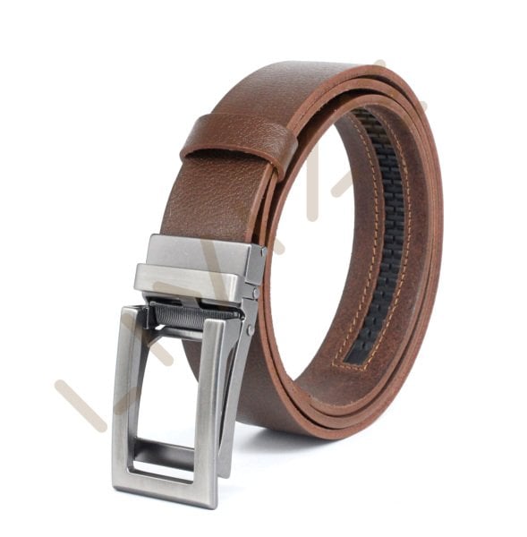 Hakiki Deri Otomatik Krom U Tokalı 3,5cm Erkek Kemeri