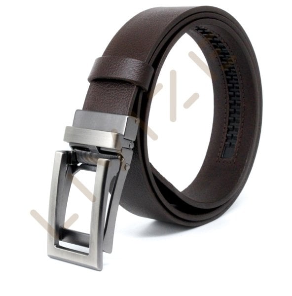 Hakiki Deri Otomatik Krom U Tokalı 3,5cm Erkek Kemeri