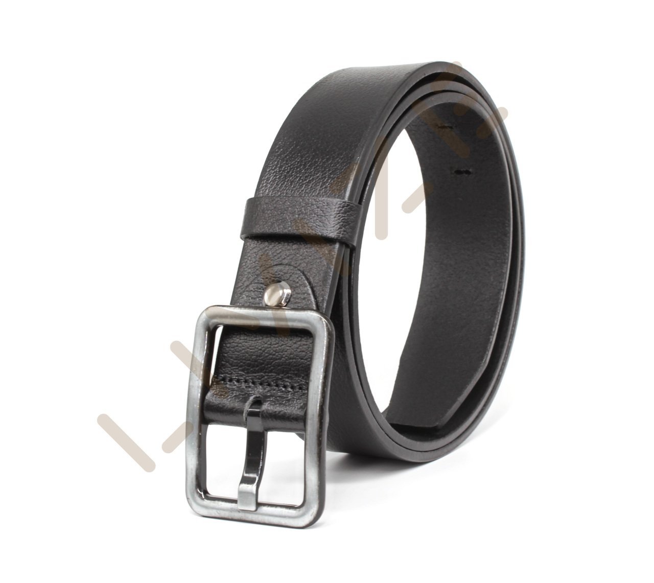 Hakiki Deri Kare antrasit Tokalı 4cm Kadın Kemeri