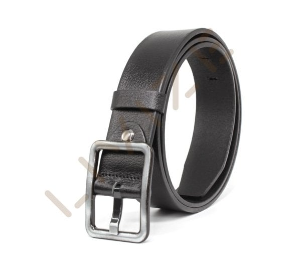 Hakiki Deri Kare antrasit Tokalı 4cm Kadın Kemeri