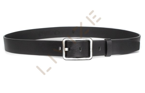 Hakiki Deri Kare antrasit Tokalı 4cm Kadın Kemeri