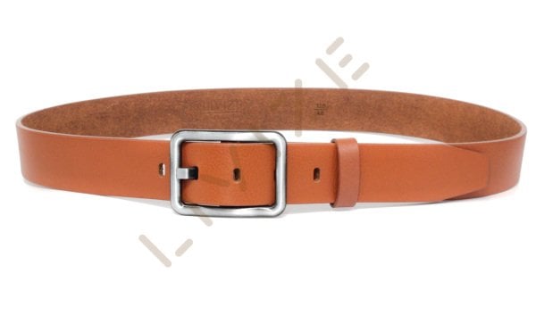 Hakiki Deri Kare antrasit Tokalı 4cm Kadın Kemeri