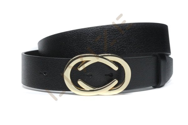 Hakiki Deri AN Sarı Tokalı 4cm Kadın Kemeri