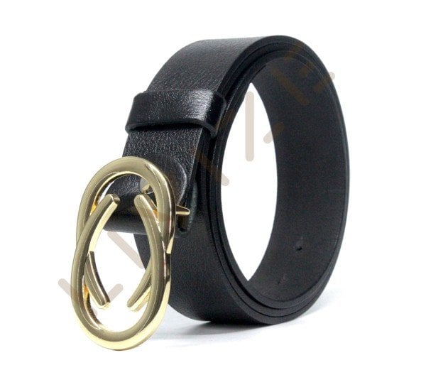 Hakiki Deri AN Sarı Tokalı 4cm Kadın Kemeri