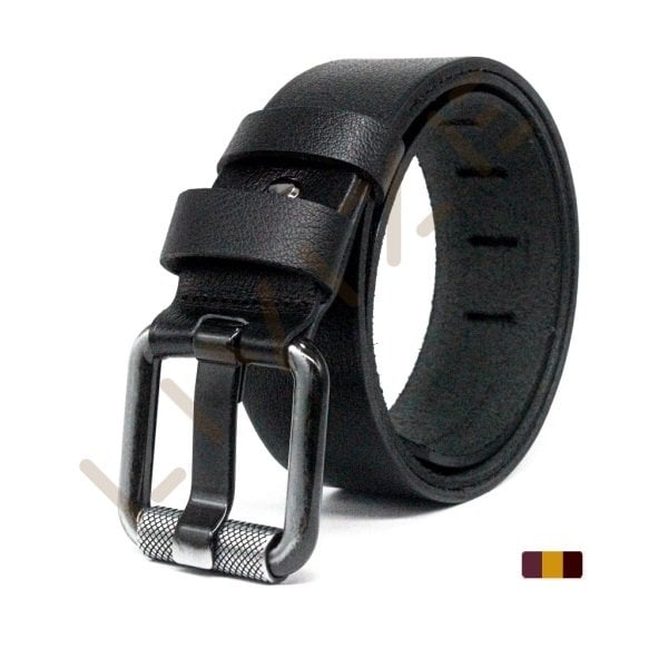 Hakiki Deri Antresit Boru Tokalı 4,5cm Kot Kemeri