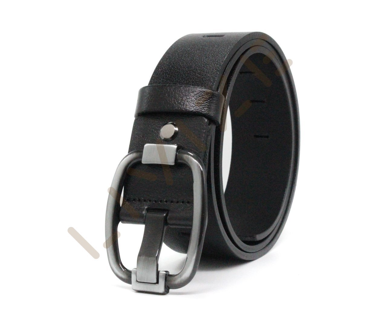 Hakiki Deri Antresit Tokalı 4,5cm Delikli Kot Kemeri