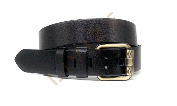 Hakiki Deri Antik Sarı Boru Tokalı 4,5cm Kot Kemeri