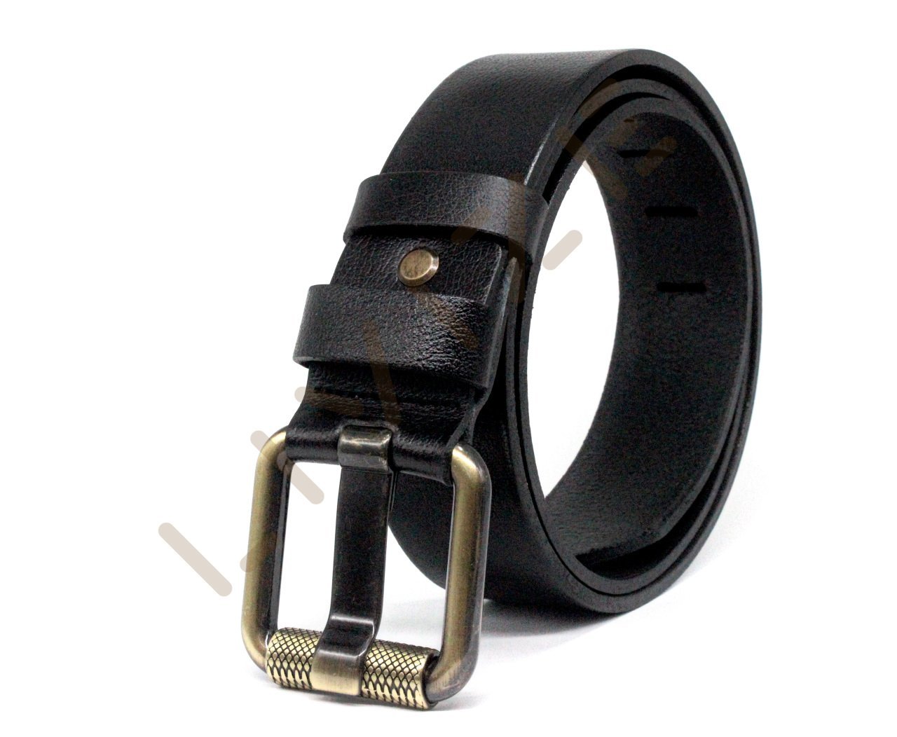 Hakiki Deri Antik Sarı Boru Tokalı 4,5cm Kot Kemeri