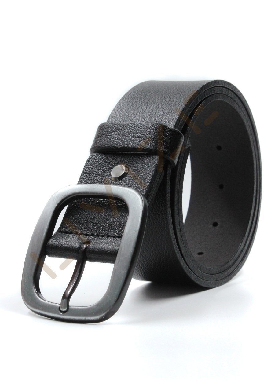 Hakiki Deri  Dikdörtgen Tokalı 4,5cm Kot Kemeri