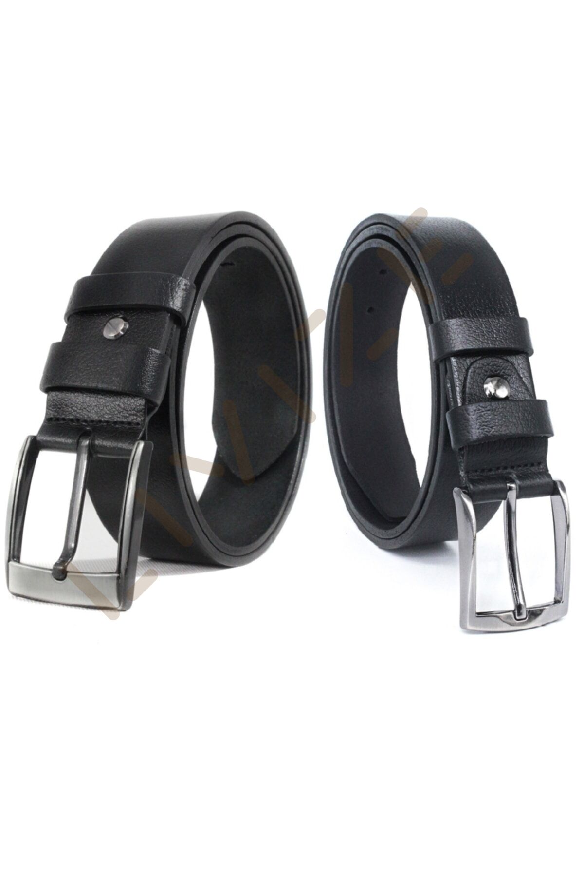 Hakiki Deri 2'li 4,5cm Kot - 3,5cm Klasik Erkek Kemeri
