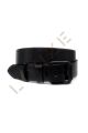 2'li Hakiki Deri Erkek Kot Kemeri 4,5 Cm Siyah
