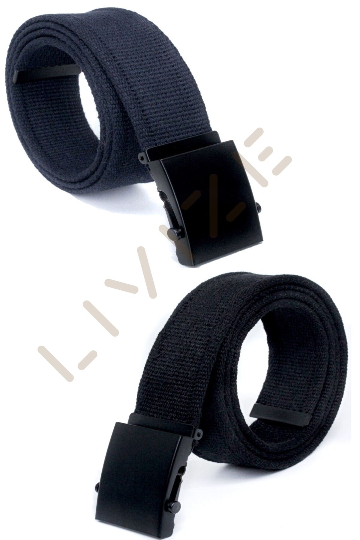 2 Adet Siyah Tokalı Kolon Kemeri 4cm