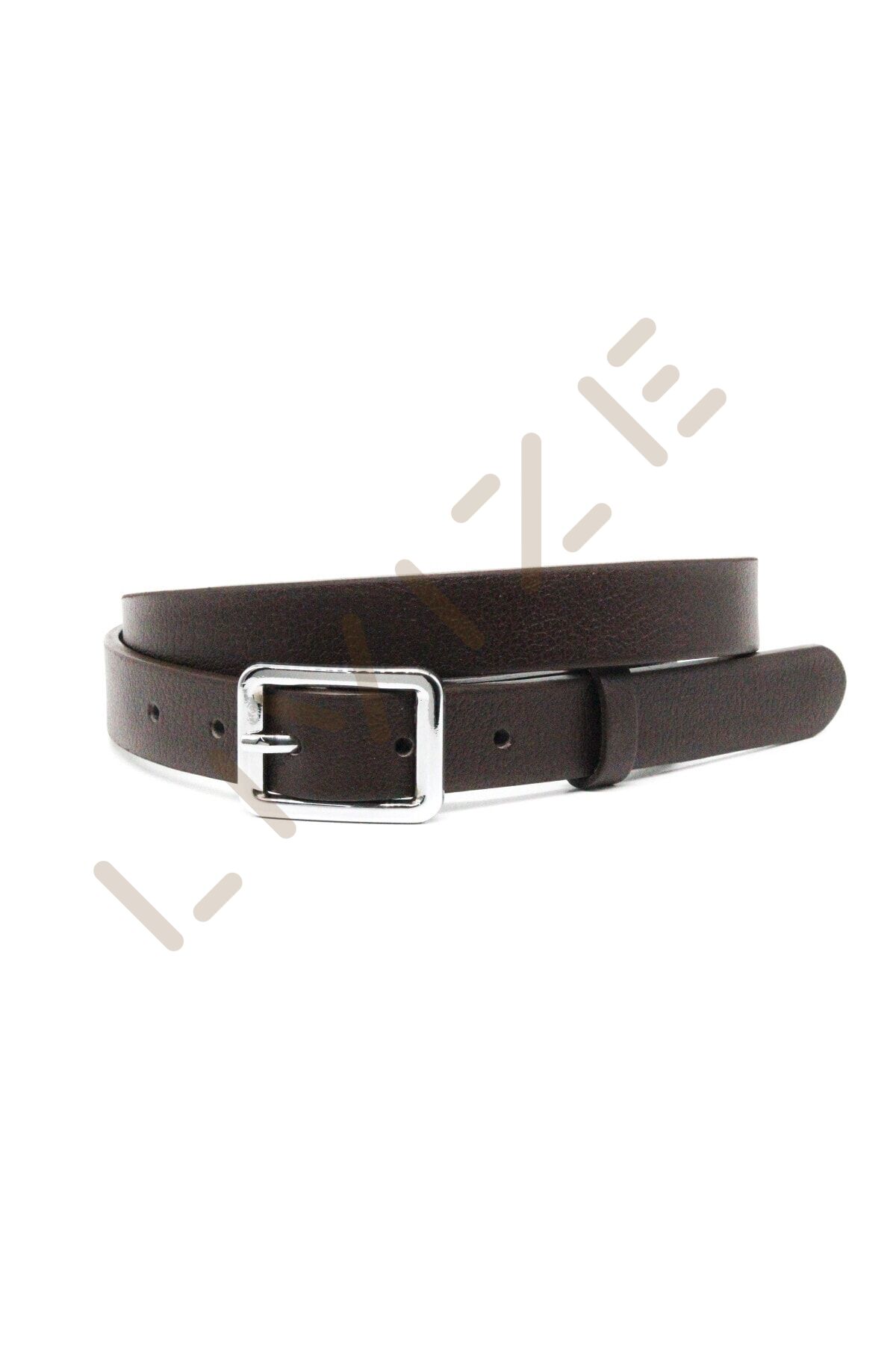 Hakiki Deri Kadın Kemeri 2,5cm Kahverengi