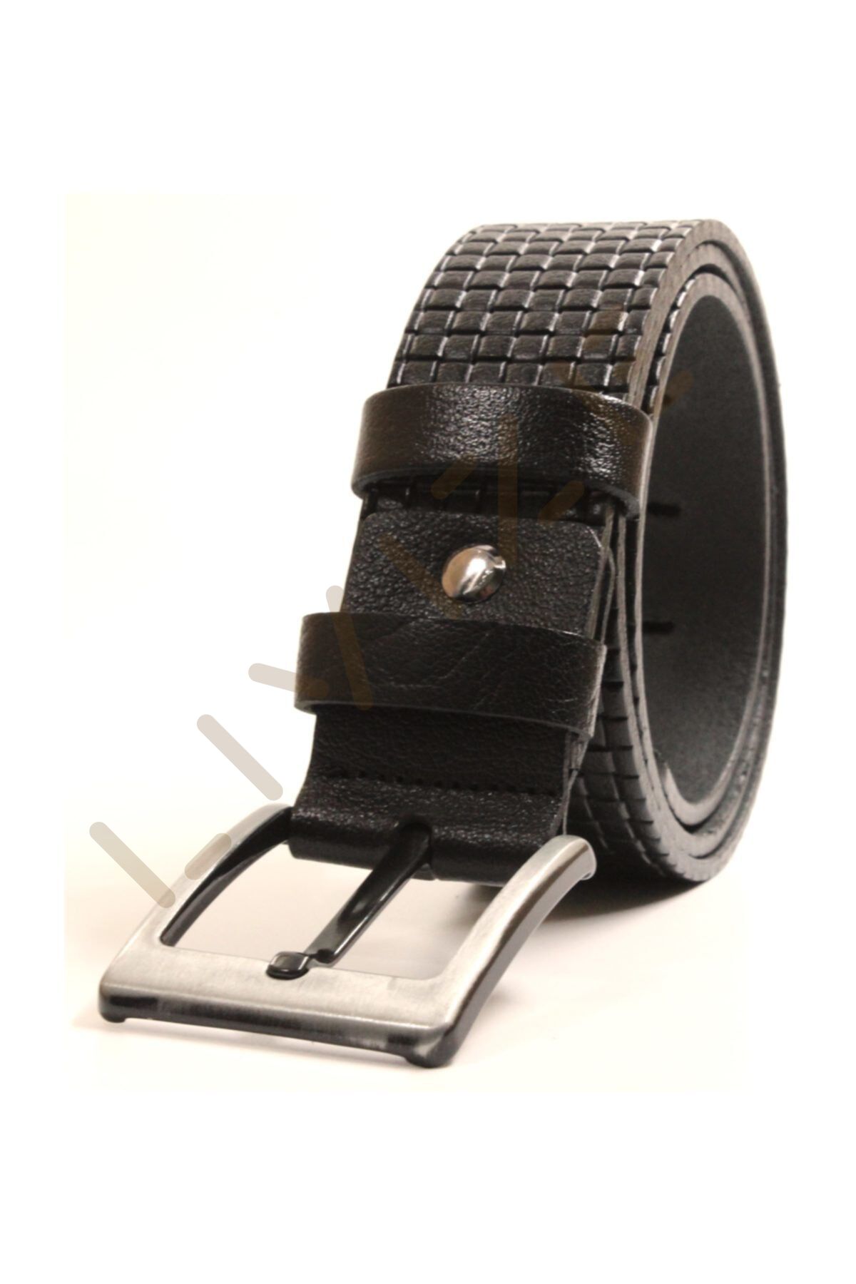 %100 Manda Derisi Erkek Kot Kemeri 4,5 Cm