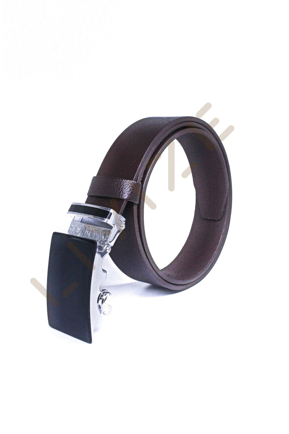 Otomatik Tokalı Deliksiz Manda Derisi Erkek Kemeri En 3,5cm