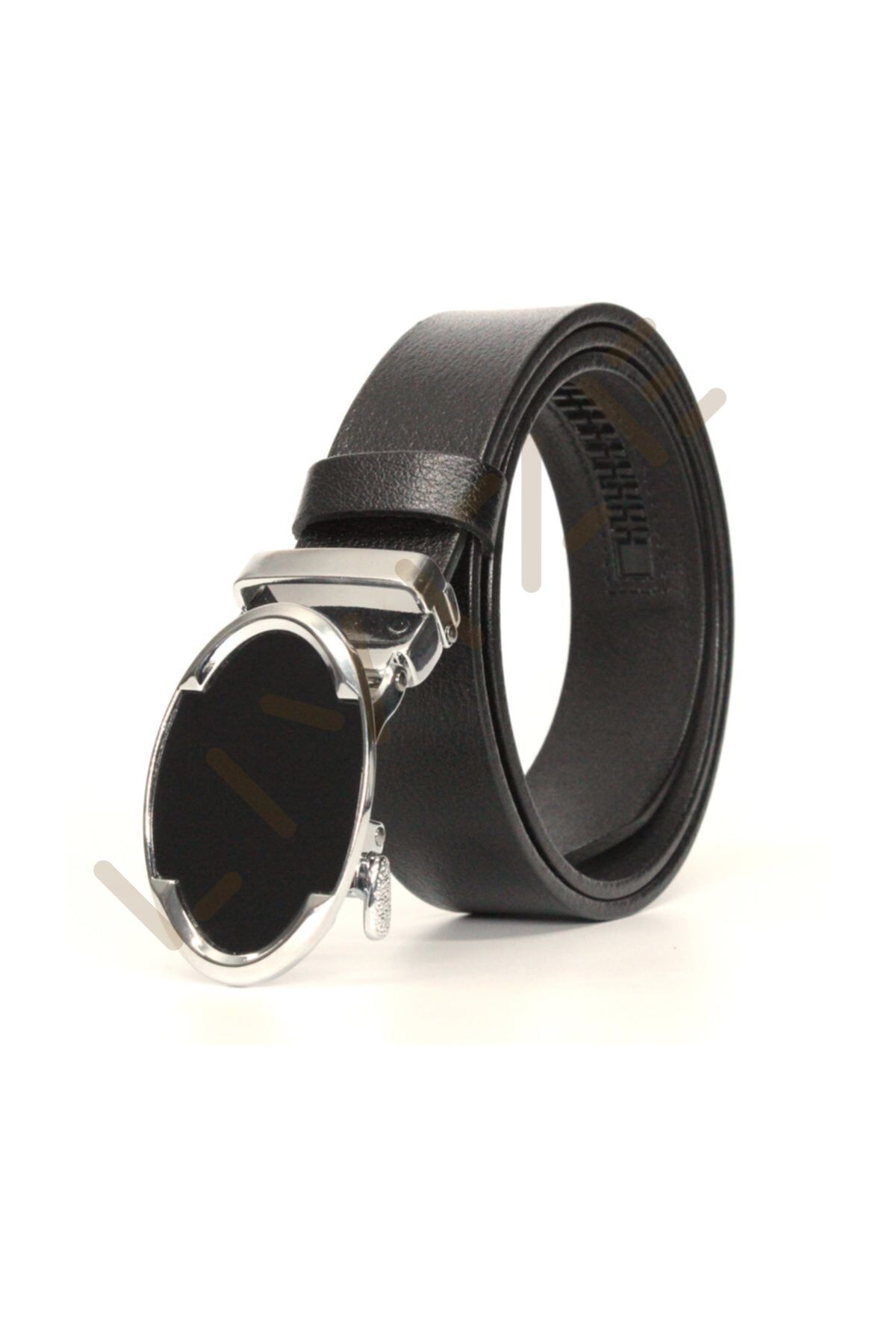 Yerli Otomatik Tokalı Deliksiz Manda Derisi Klasik Erkek Kemeri