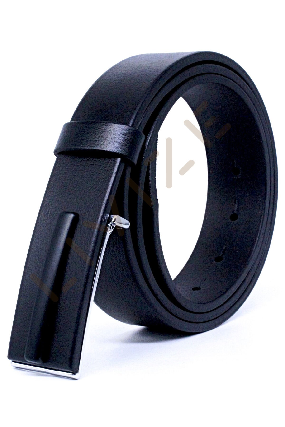 Hakiki Tek Kat Manda Derisi Pimli Erkek Kemeri 3,5cm