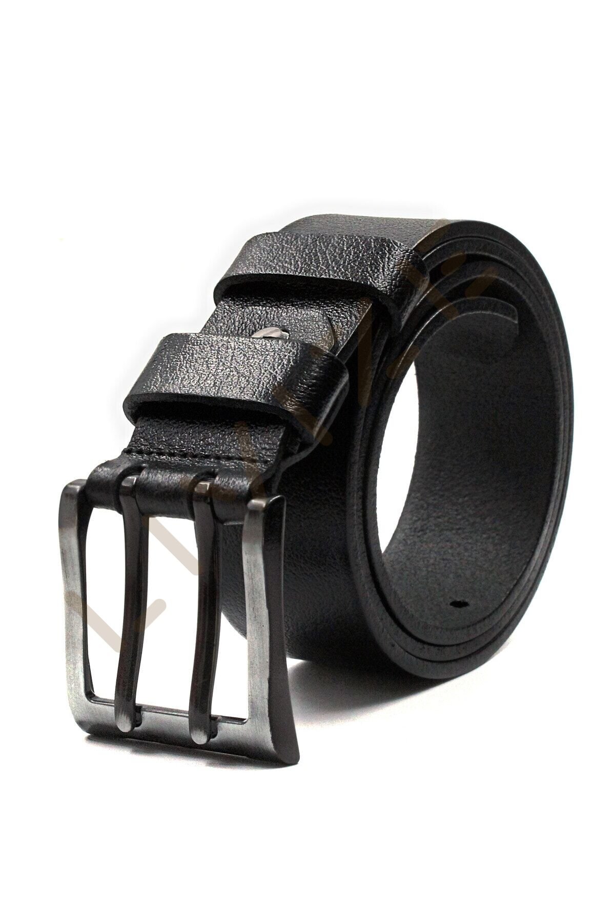 %100 Manda Derisi Çift Dilli Erkek Kot Kemeri 4,5 Cm