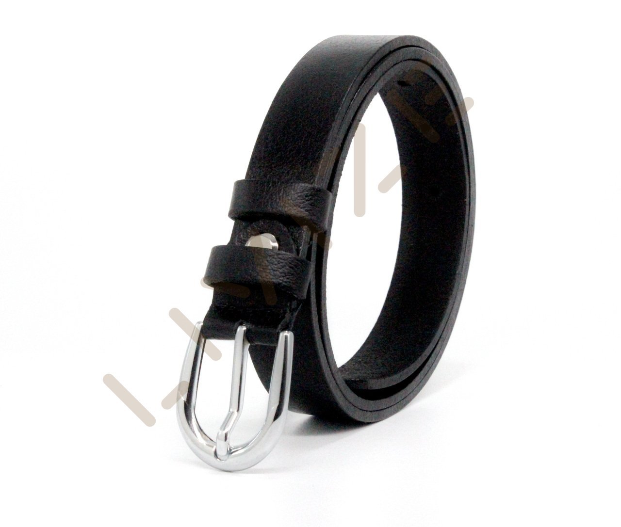 Hakiki Deri Gümüş Tokalı 2,5cm Kadın Kemeri