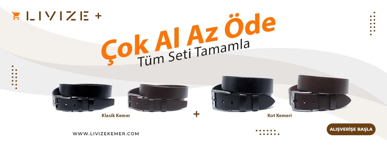 4’lü Hakiki Deri Kemer Kampanyası